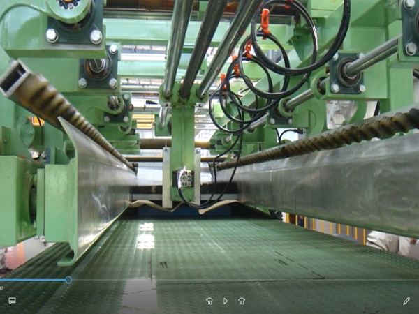 切片機薄鋁翻料承接收料影片